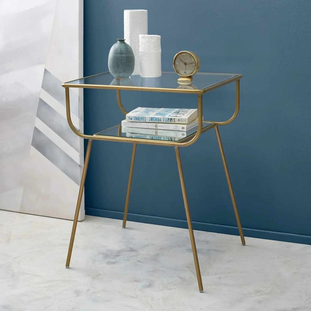 Elizabeth side table, iron, electrostatic paint - Image 1