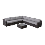 L-shaped rattan breaker corner fits 7 people - Image 3