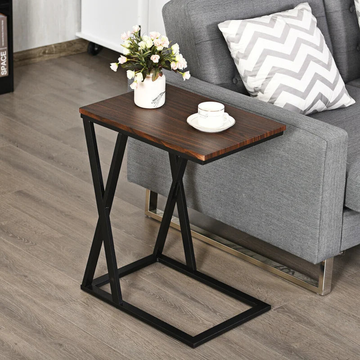 Side table made of MDF wood and metal - WAF-044 - Image 1