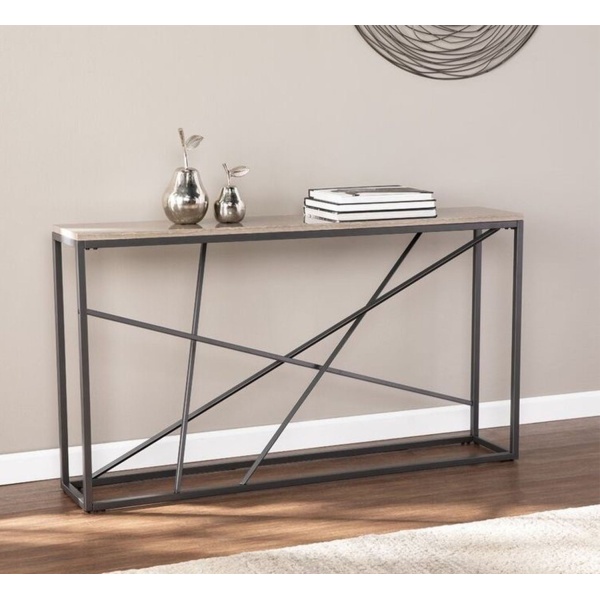 Divine console with electrostatic paint and MDF wood