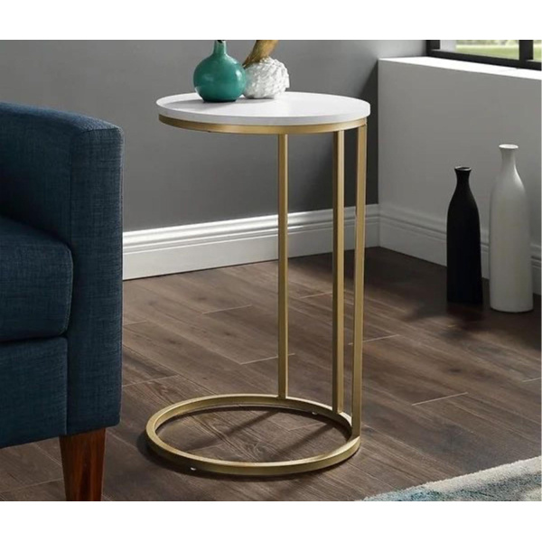 Sandy side table 55 * 40 cm, marble