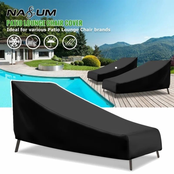 An outer waterproof cover for a chaise longue