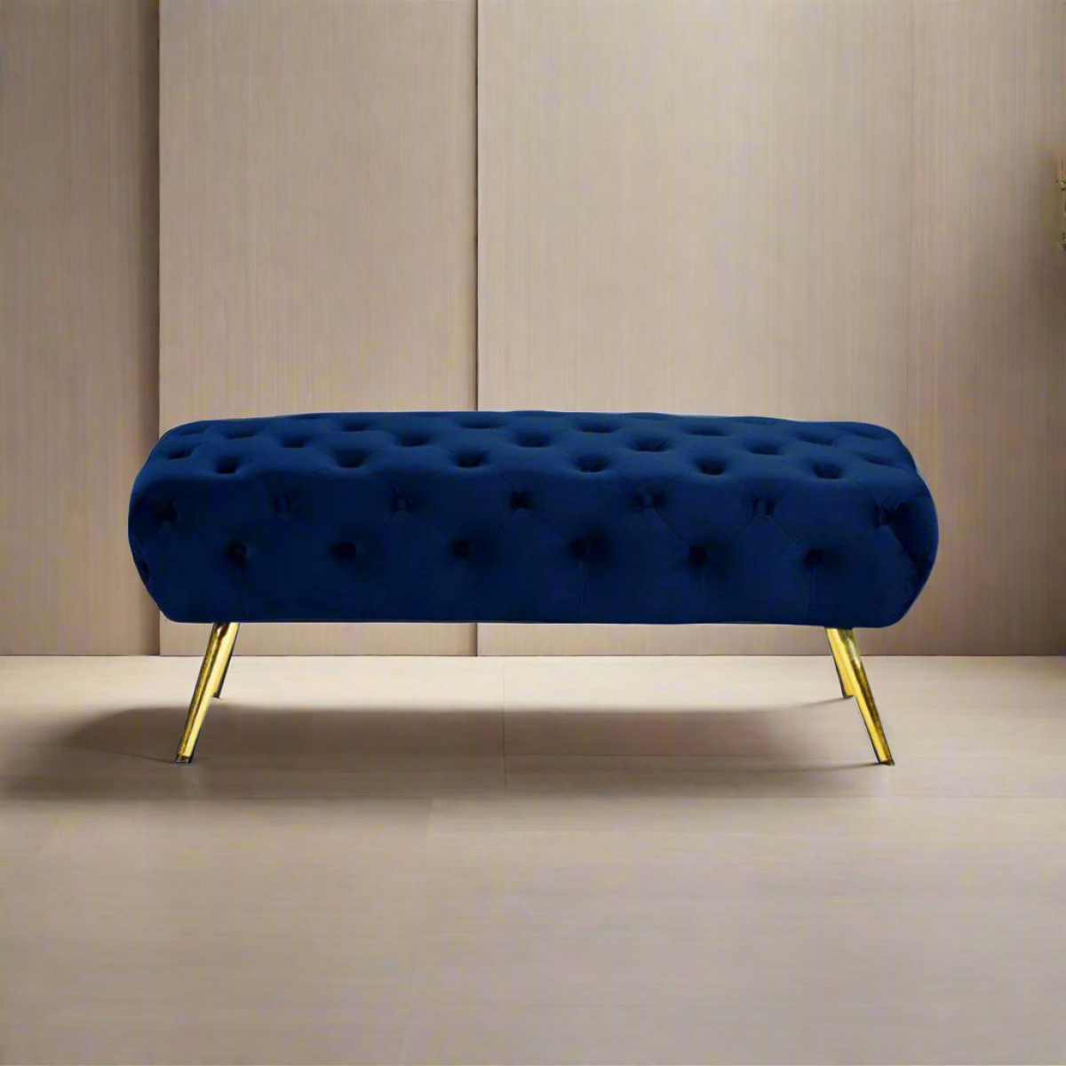 Falls banquette 100 * 50 velor blue - Image 1