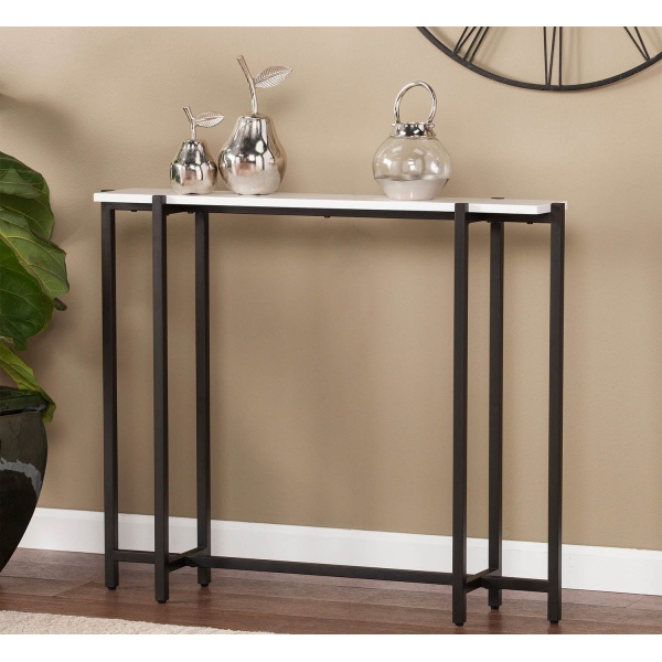 Cami console with electrostatic paint