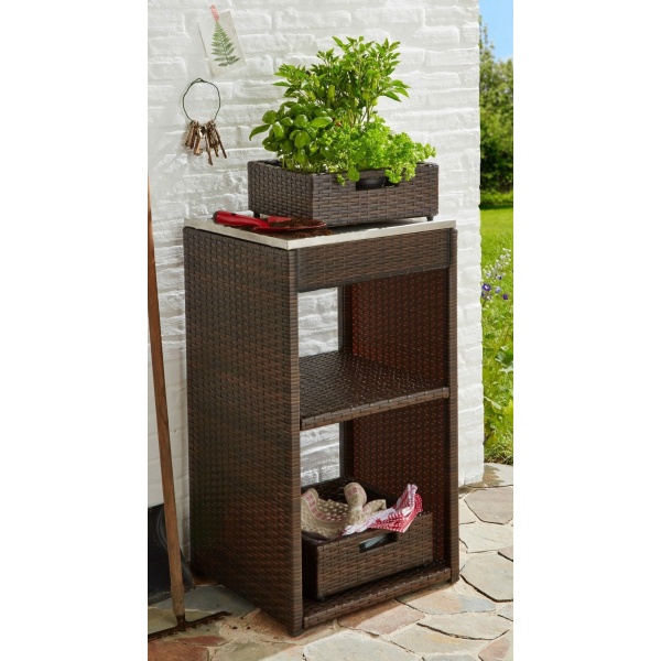 Atletico Rattan drawer unit