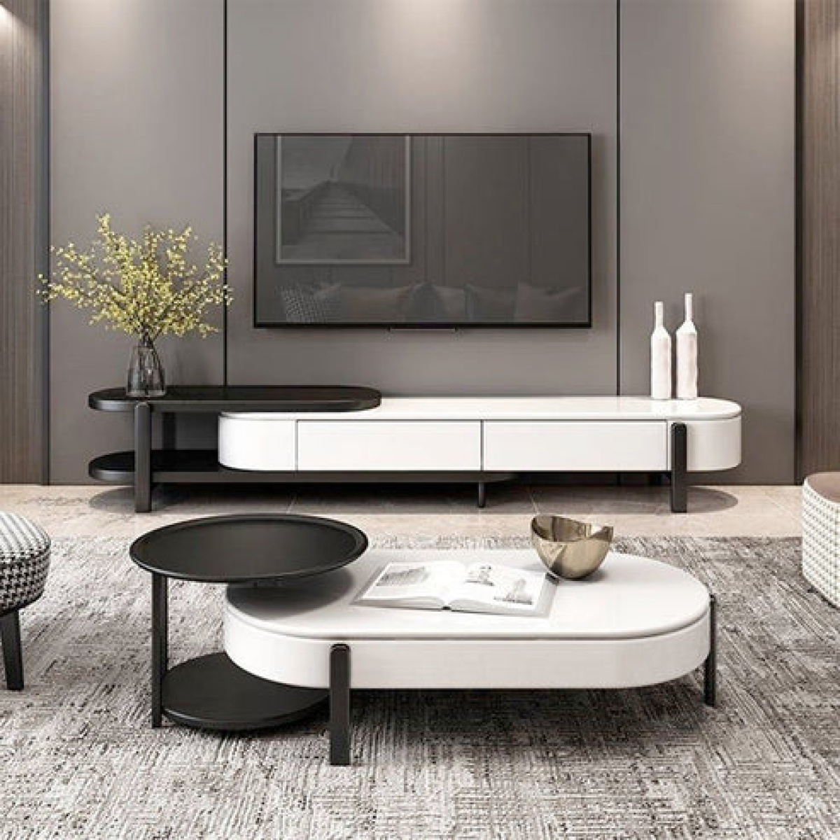 Castleford Extendable Luxury Full Entertainment Set - Image 1