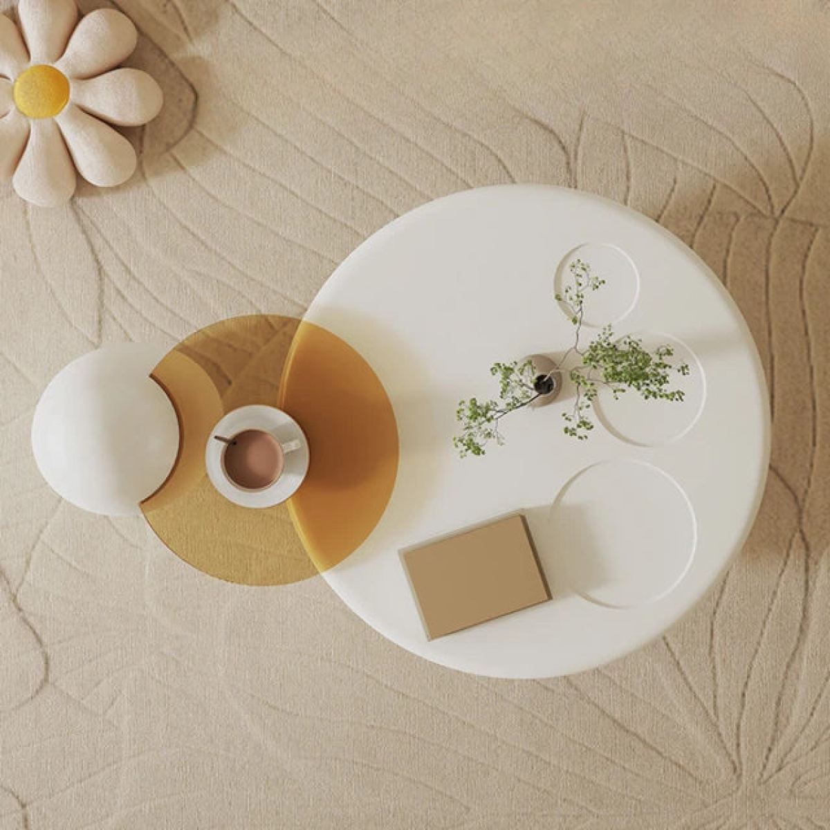 Modern Minimalist Coffee Table Set - Image 3