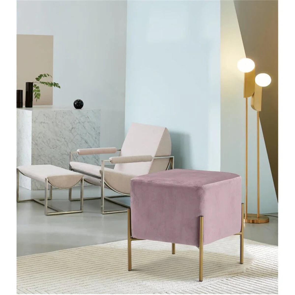 Musk wood and MDF and steel sofa - BDF-091 - Image 7