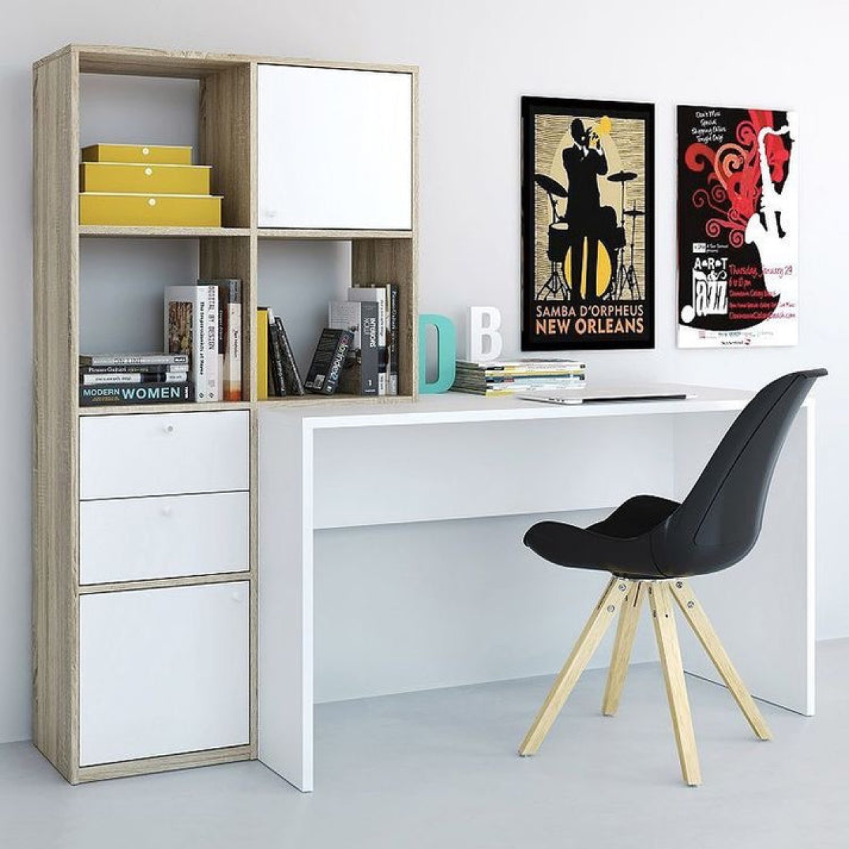 VonHaus Corner L-Shaped Home Desk - Image 1