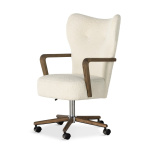 Madrid Light Gray Fabric Adjustable Height Swivel Chair - Image 2