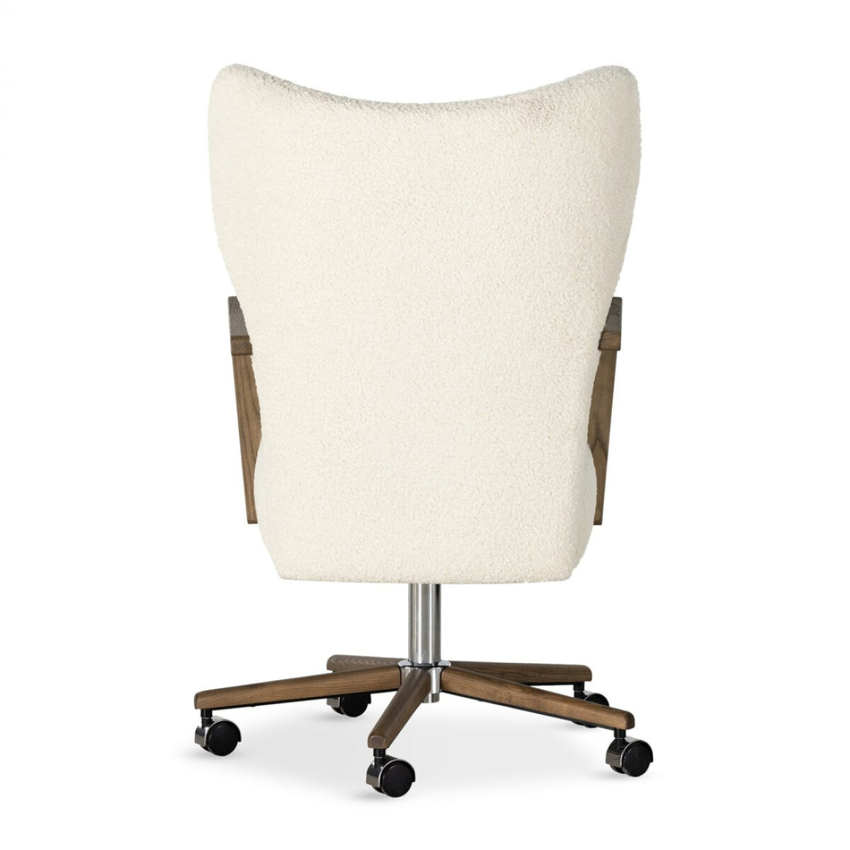 Madrid Light Gray Fabric Adjustable Height Swivel Chair - Image 4