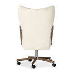 Madrid Light Gray Fabric Adjustable Height Swivel Chair - Image 4