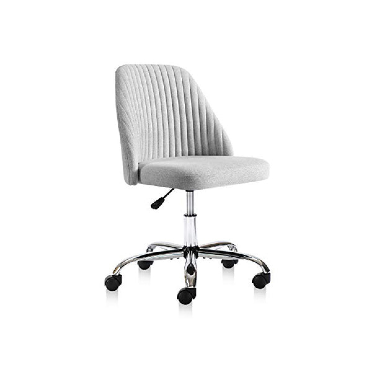 Sweetcrispy Armless & Adjustable Swivel Vanity Office Chair - Image 1