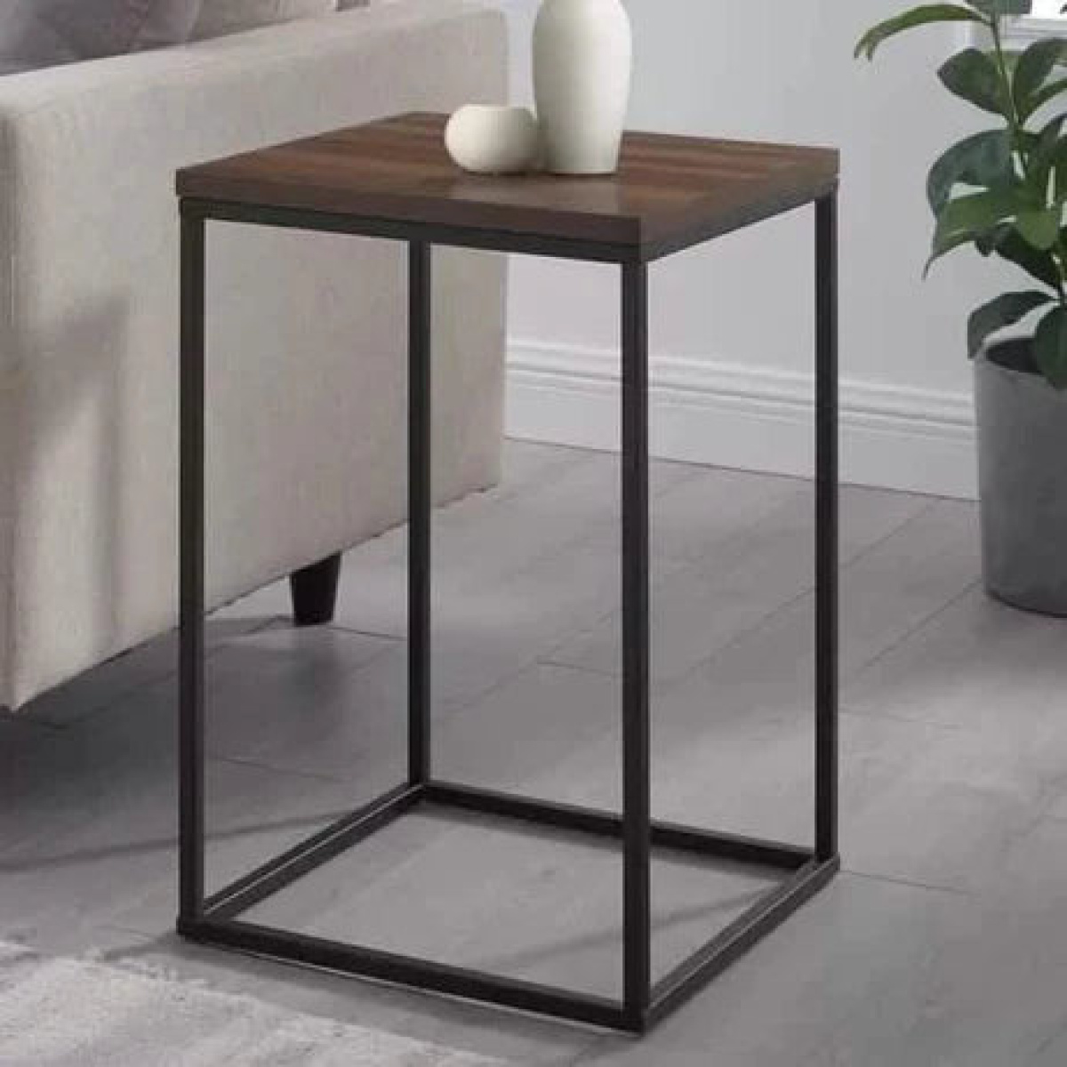 Side table made of MDF wood and metal - WAF-050 - Image 1