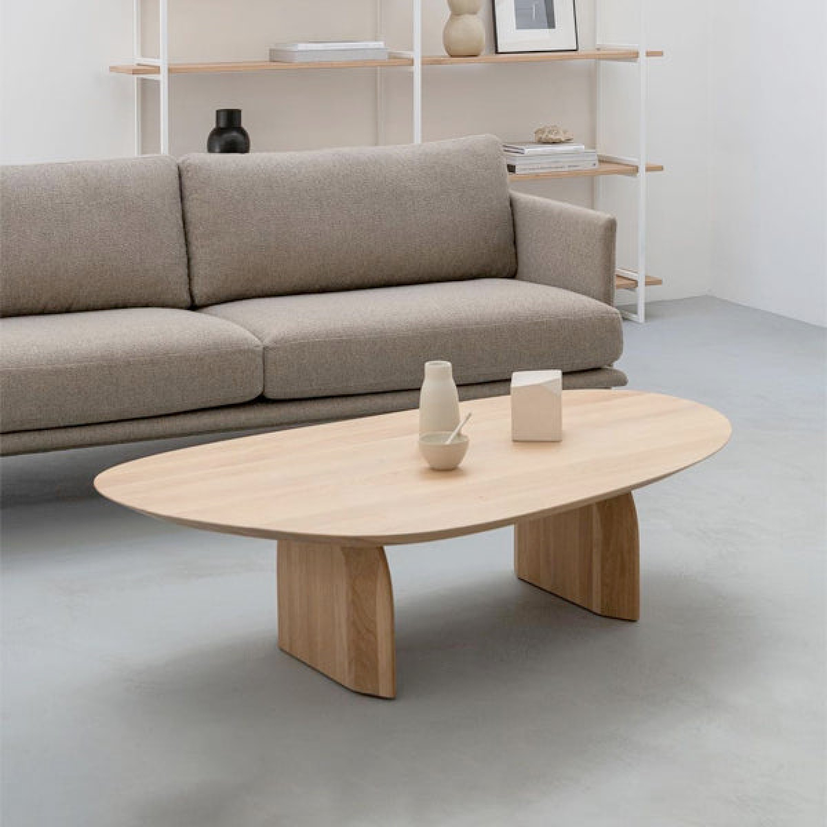 Monument Oval Wooden Coffee Table - Image 2