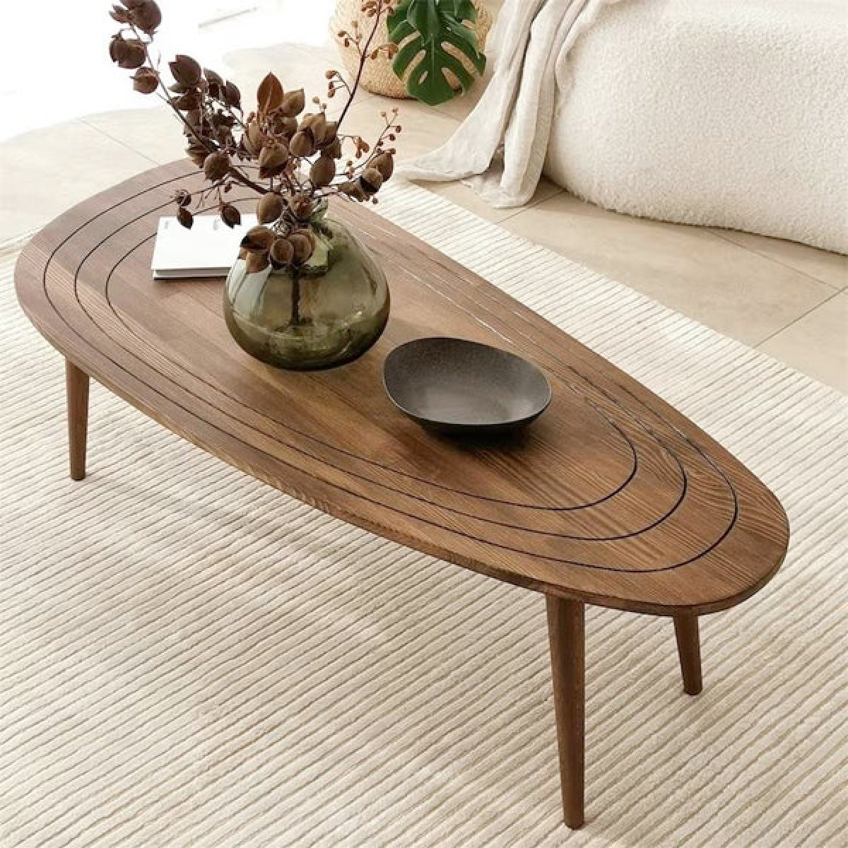 Neostill Oxbend Oval Coffee Table - Image 1