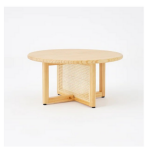 Mistry Cross Legs Japandi Style Coffee Table - Image 4
