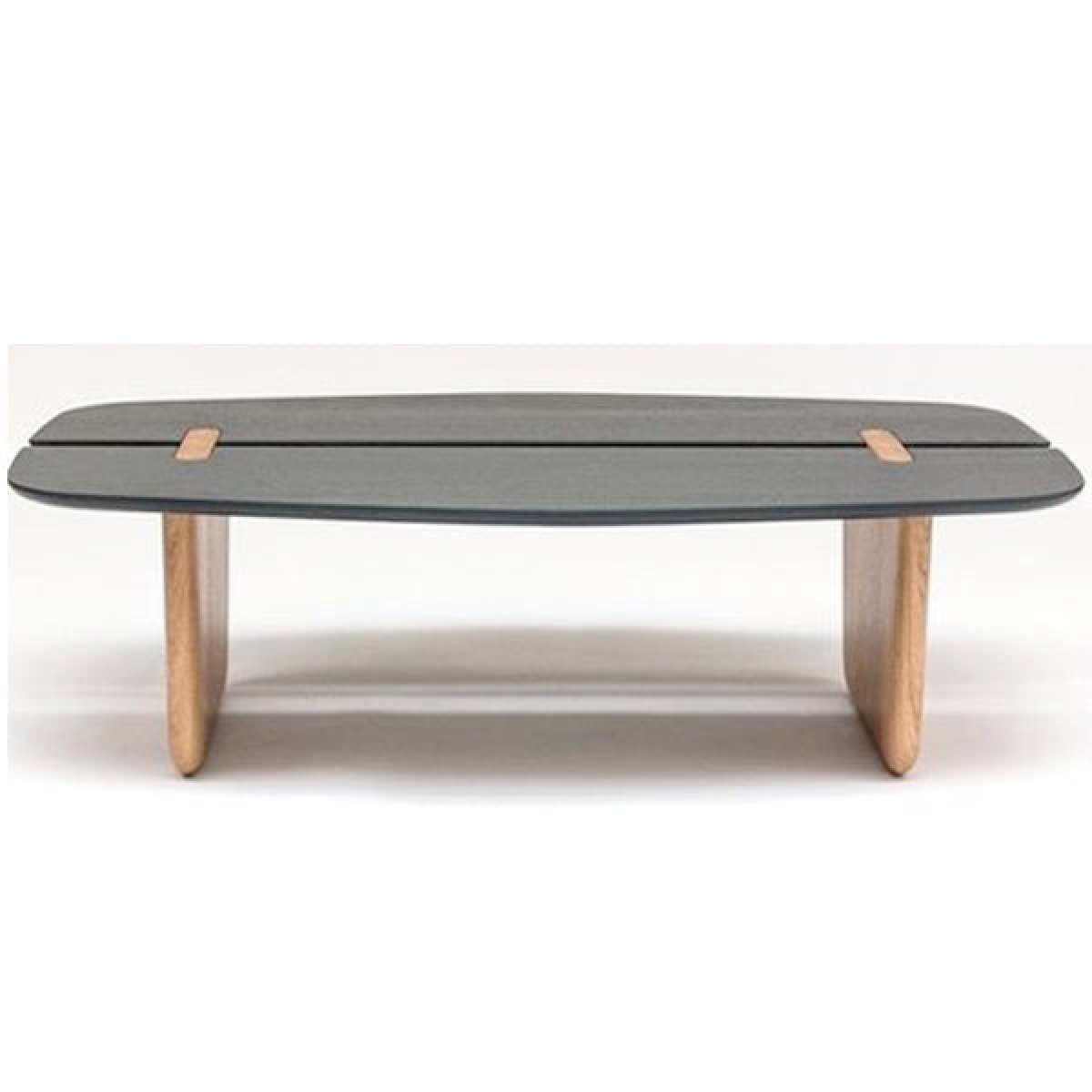 Surf Shaped Foldable Wooden Coffee Table - Image 1