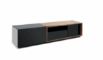 Modern Extendable Oval Metal TV Stand with 4 Drawers - Image 2