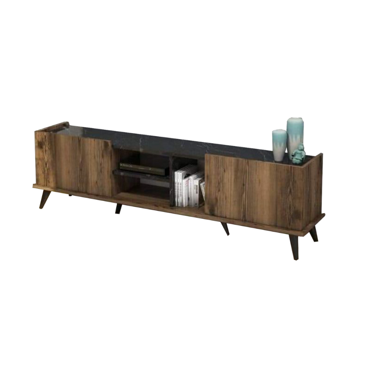 TV table with additional units made of high-quality MDF wood - HFS-119 - Image 5