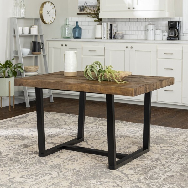 Drishti Solid Wood Trestle Dining Table