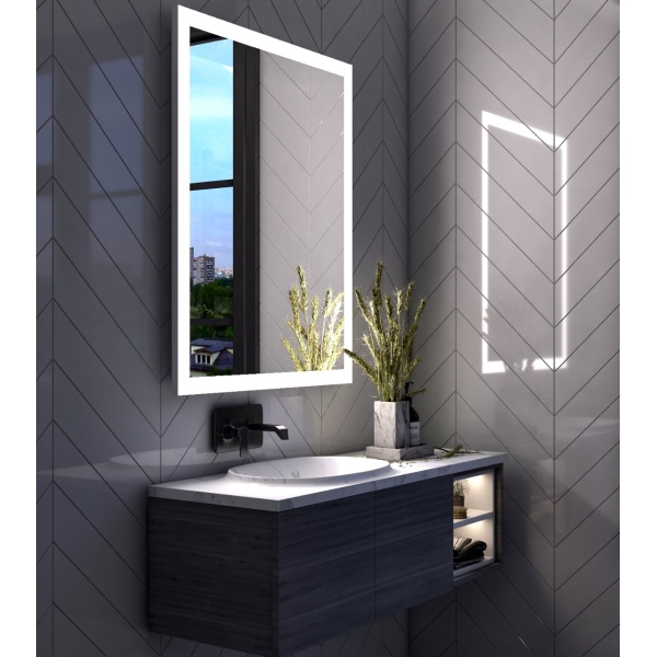 Revvvd mirrors with lighting, Amabile Wood Mirror