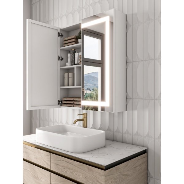Roca Led Bathroom Mirror with Storage unit