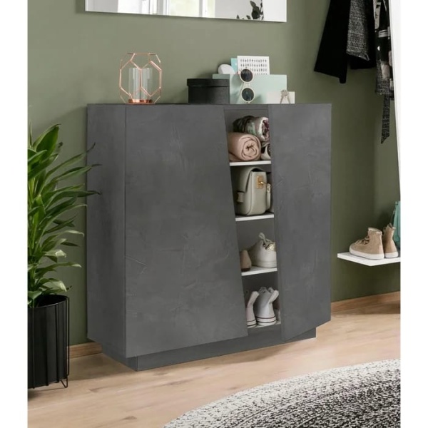 Ajena Shoe Storage Cabinet - Grey