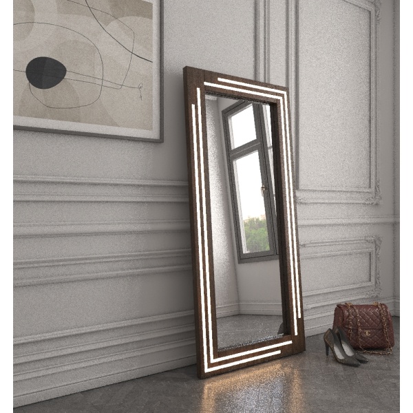 Valia wall mirror with light