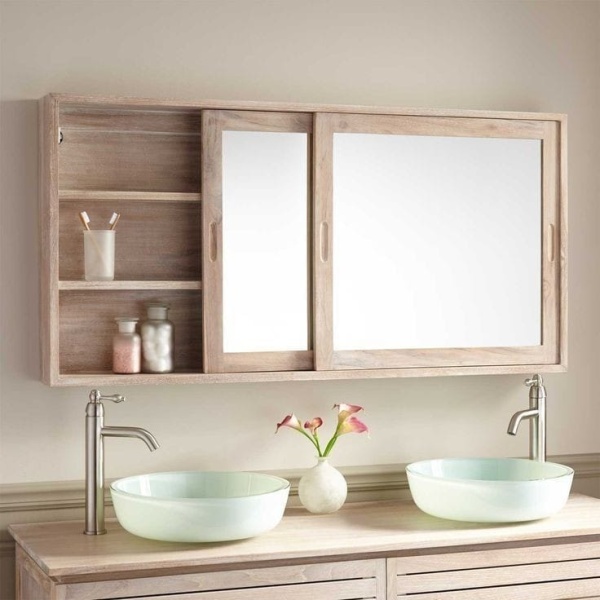 Passion Mirror with Storage Shelves