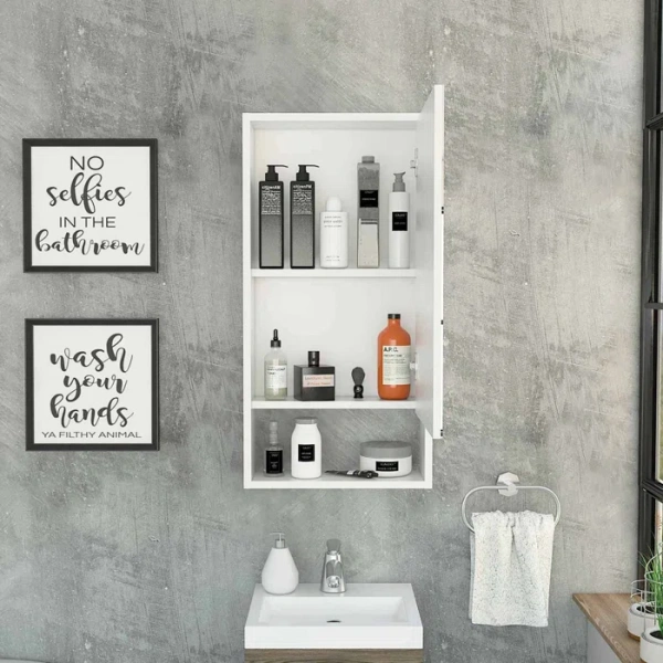 Tallis Modern Bathroom Mirror with Cabinet