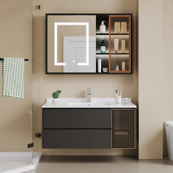 Dexy LED Mirror with Medicine Cabinet