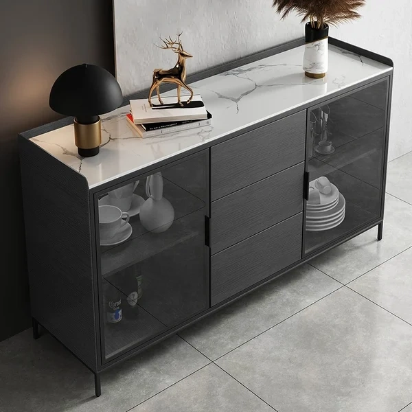 Lekan Modern Sideboard Cabinet Natural wood