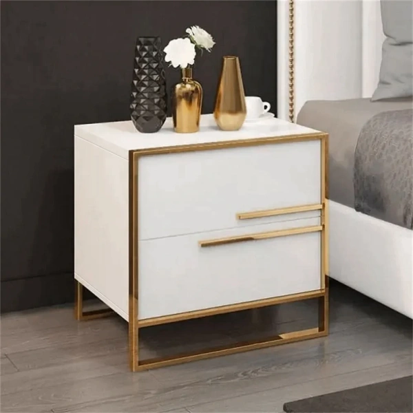 Cylina Nightstand Natural wood - 2 Drawers