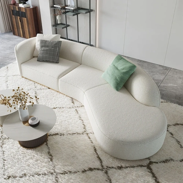 Mora L-Shaped Sectional Natural wood