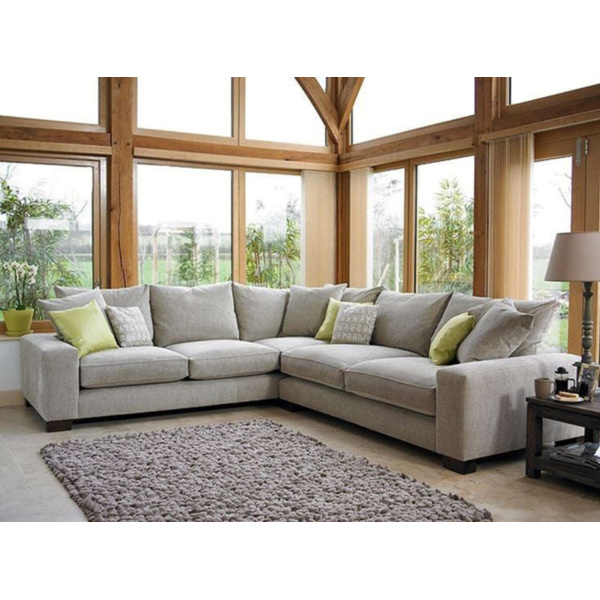 Beech wood corner with linen or velvet fabric - KYN-018