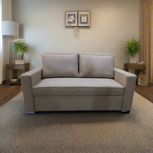 Manx 2-Seater Sofa Bed - Red Beech Wood - HST-093
