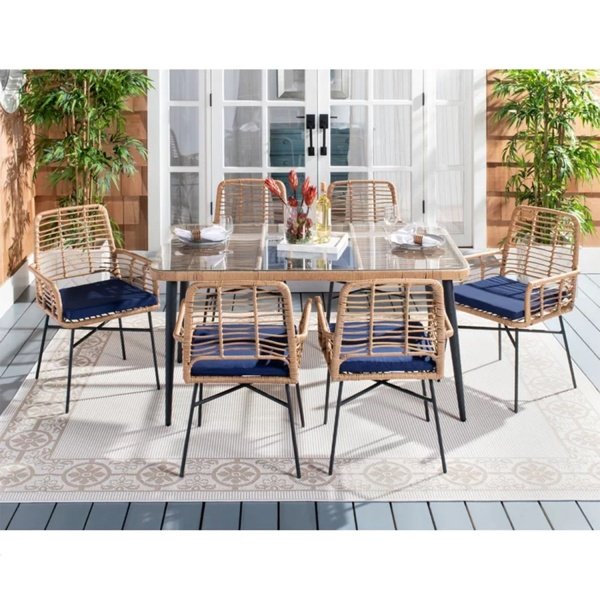 Rattan travel set for 6 persons - OS-316