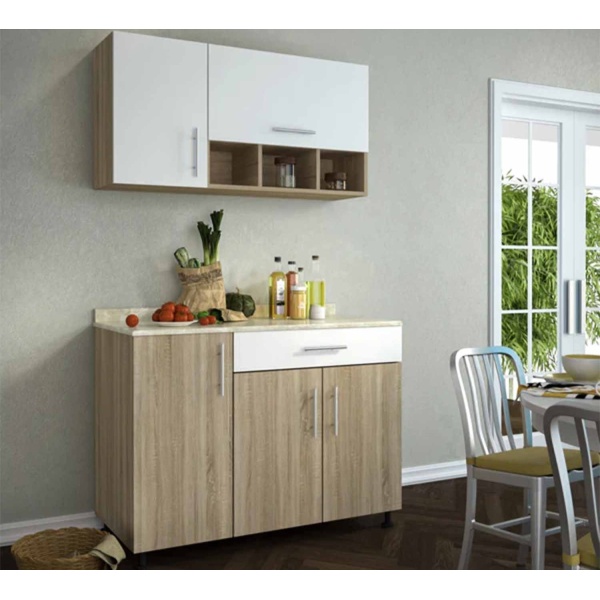 Two piece kitchen made of high quality MDF wood - O-SRH-133