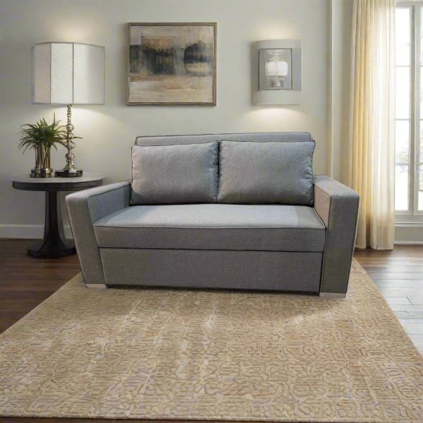 Manx 2-Seater Sofa Bed - Red Beech Wood - HST-092