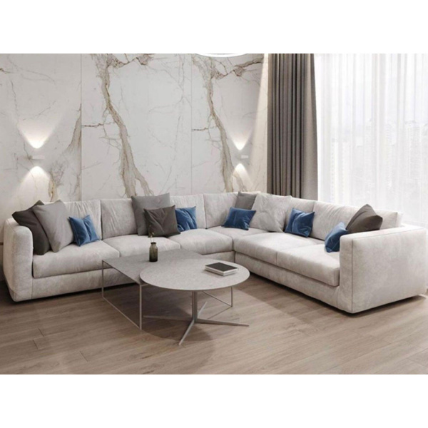 Beech wood corner with linen or velvet fabric - KYN-031