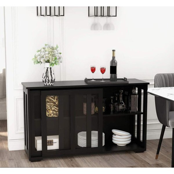 Beech wood buffet and counter - OHA-086