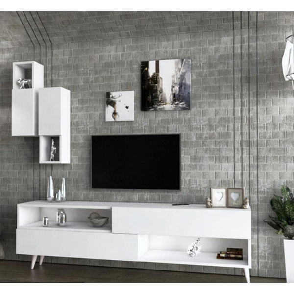 Paramus TV Table with 2-Piece Top Unit