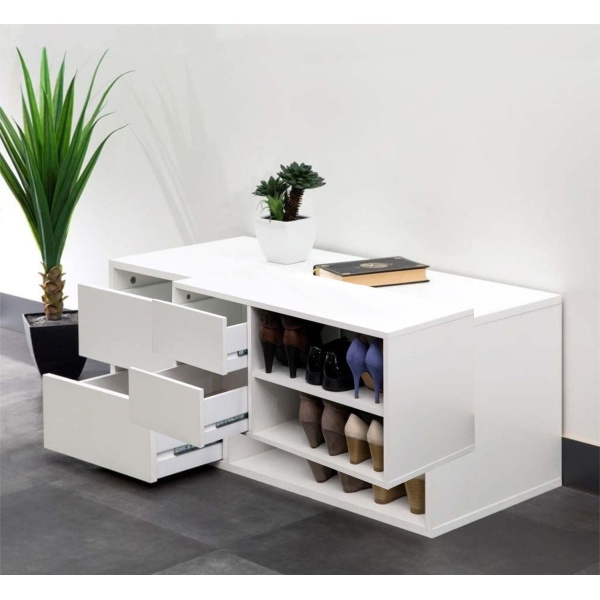 MDF wooden shoe cabinet 18 mm - MOD-028