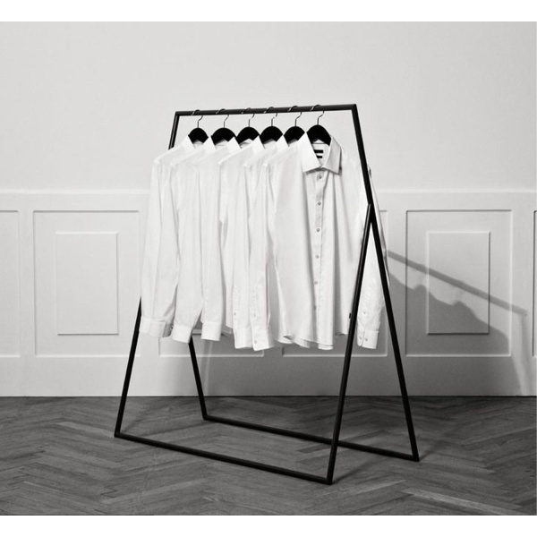 Iron clothes rack with electrostatic paint