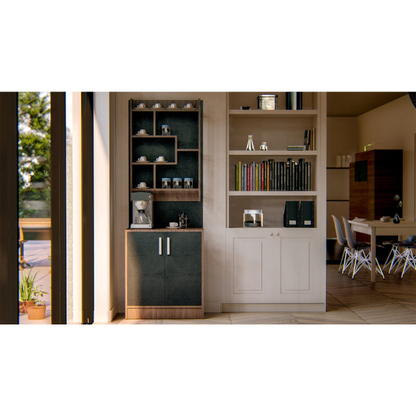 Coffee corner made of high quality MDF wood - OUBE-021