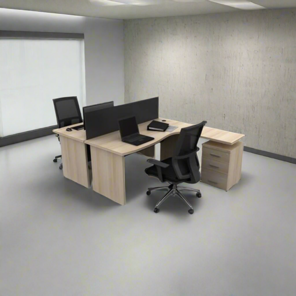 Spanish MDF doubwood workstation  - CEM-012