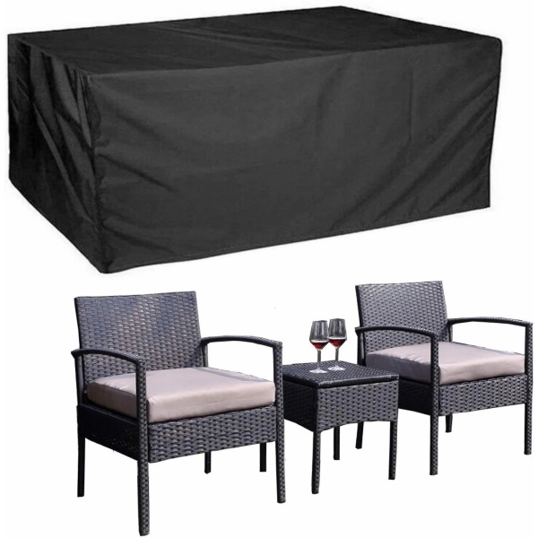 Waterproof outer cover for a set of 2 chairs and a table