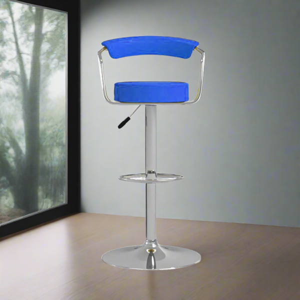 Rosso Hydraulic Bar Stool Blue