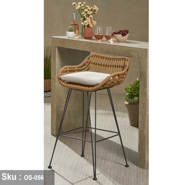 Rattan news flat bar chair